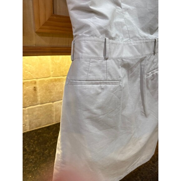 Alexander Wang S/S Crisp Poplin Mini Shirt Dress Size S Cream Tan Like New - Picture 6 of 10